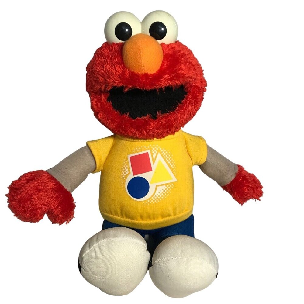 Elmo Doll Hasbro Rockin Colors Shapes Educational Plush Talks Sing Sesame Street